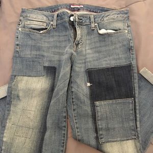 Patched Jeans
